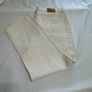 Lafayette 148 Ecru Reeve Jeans Size 18 (EU 34)